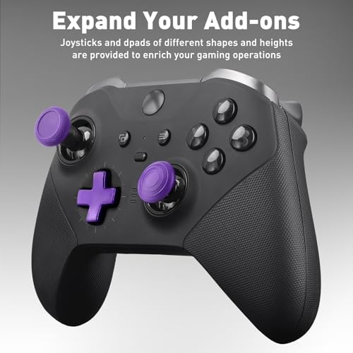 Complete Component Pack for Xbox Elite Controller Series 2 - Accessories Includes 1 Controller Carrying Case, 1 Charging Dock, 4 Thumbsticks, 4 Paddles, 1 Adjustment Tool and 1 Charging Cable(Purple) - Image 6