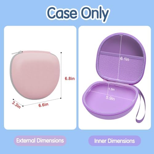 Kids Headphones Case for Folding Headphone, Black+Green Edge (Case Only) - Image 3