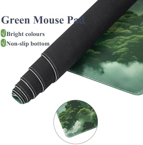 Gaming Desk Mat with Keyboard Wrist Rest Set, 4 in 1 Mouse Pad Set | Large Mouse Pad & Cloud Keyboard Wrist Rest& Mouse Wrist Rest&Coaster, Comfort and Support for Typing and Gaming - Image 4