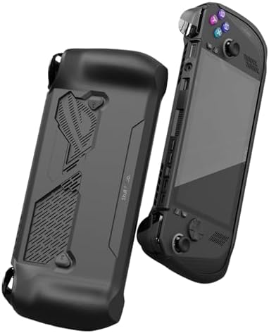 Skull & Co. GripCase for ROG Ally X (2024 Model): A Soft Protective Case with Textured Grips Full Protection and Stand, Shock-Absorption Non-Slip and Anti-Scratch Cover Design - Black by Unknown