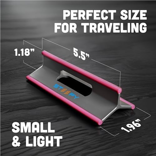 Steepy Portable Laptop Stand for Desk Adjustable Height, 13-17 Inch Devices - Image 3