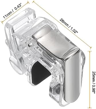 MECCANIXITY 2 Set Gaming Trigger Mobile Game Controller Fire Keys Alloy Button Clear for 4.7-6.5 Inch Cell Phone - Image 2