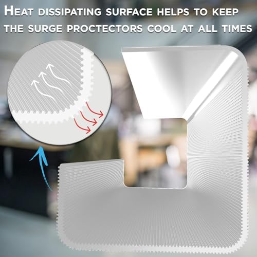Scanfield Under Desk Cable Management Tray, No-Screw, 17-Inch, 2-Pack White - Image 4
