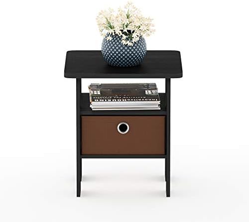Furinno ANDREY Square Side Table, End Table, Night Stand, Americano - Image 4