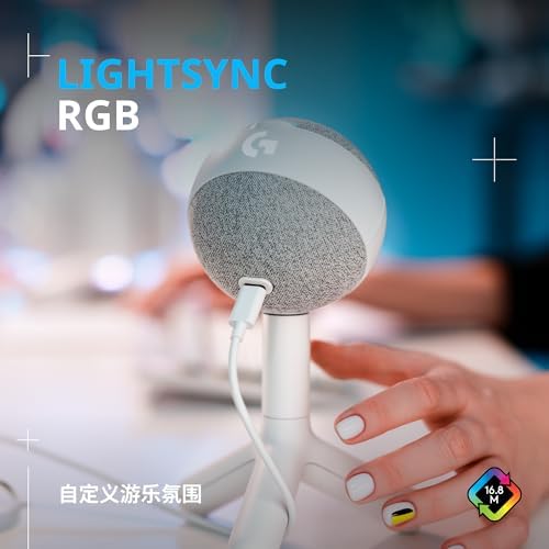 Logitech G Yeti Orb Condenser RGB Gaming Microphone - Off White - Image 2