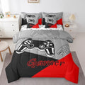 Feelyou Gamer Comforter Set with Sheets for Boys Teens Gaming 7 Piece Bedding Set King Size Video Game Contoller Home Bed in a Bag Decor for Kids Bed Set by Feelyou