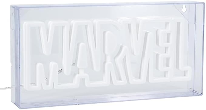 Paladone Marvel LED Neon Logo Light Sign - Wall Mountable or Free Standing - Offially Licensed Marvel Room Decor & Gift - Image 7