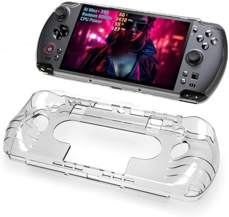 Protective Cover Case for GPD Win 5, TPU Protective Sleeve Skin Case Cover Anti-Drop Shockproof Shell Case for GPD Win5 Handheld Gaming Console Accessories (Transparent Black) (Transparent) by Unknown