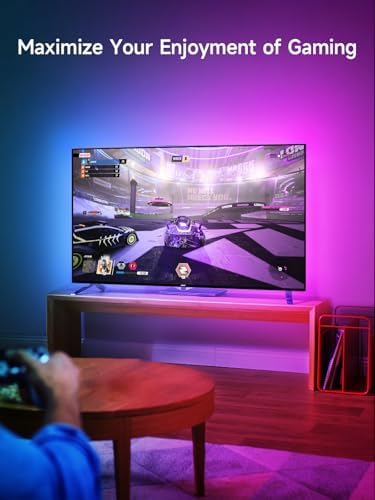 KANTUTOE LED Lights for TV, 16.4ft TV LED Backlight for 45-75 Inch TVs, RGB TV Backlight Behind with Music Sync, Smart APP and Button Control Strip Lights USB Powered for Bedroom/Gaming - Image 4