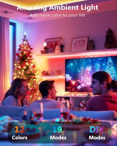 LED Strip Lights, 8 x 20 Inch Pre-Cut RGB 5050 Light Strips Kit, 240 LEDs - Image 5