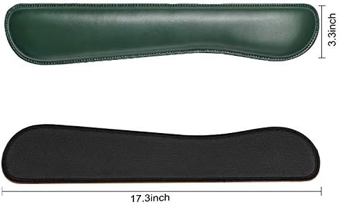 RICHEN Ergonomic PU Leather Keyboard Wrist Rest and Mouse Pad with Wrist Support, Memory Foam Set for Computer/Laptop,Gaming and Office, Comfortable for Easy Typing & Pain Relief (Dark Green) - Image 3