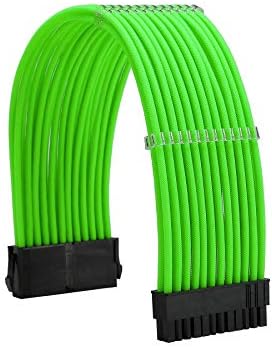 Formulamod Sleeve Extension Power Supply Cable Kit 18AWG ATX 24P+ EPS 8-P+PCI-E8-P with Combs for PSU to Motherboard/GPU (Green) - Image 3
