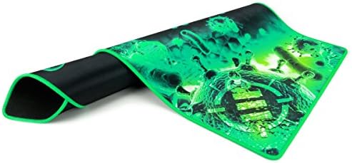 Enhance Extended Large Gaming Mouse Pad - XL Mouse Mat (31.5" x 13.75") Anti-Fray Stitching for Professional Esports with Low-Friction Tracking Surface and Non-Slip Backing - Green - Image 3