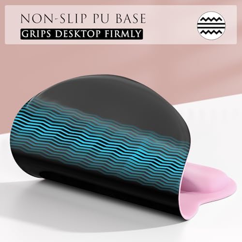MROCO Ergonomic Mouse Pad with Gel Wrist Rest, 9.4 x 8.1 in, Pale Pink - Image 6