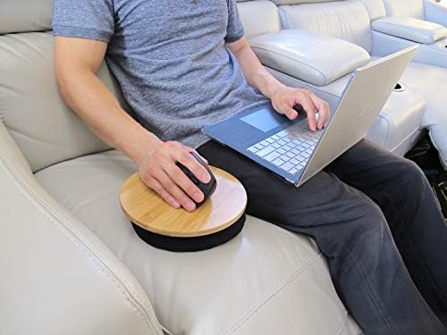 MOJO Beanbag Ergonomic Mousepad - Comfortable Mouse Pad for Sofa, Bed, Lap, Couch, and Anywhere Else (Bamboo Wood) - Image 5