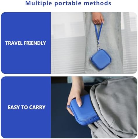 Supmay Carrying Case for Anbernic RG Rotate, RG34XXSP, RG35XXSP, Blue - Image 6