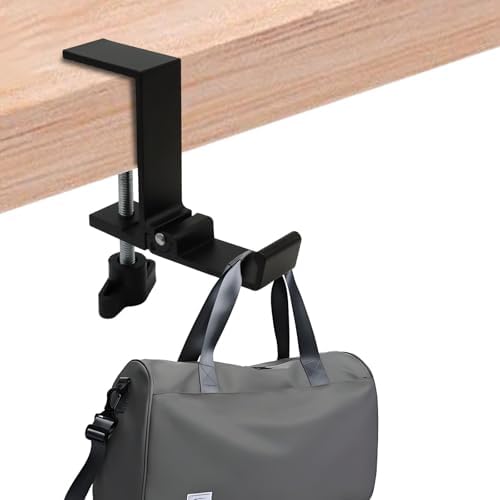 Foldable Aluminum Headphone Hanger, Black - Image 5