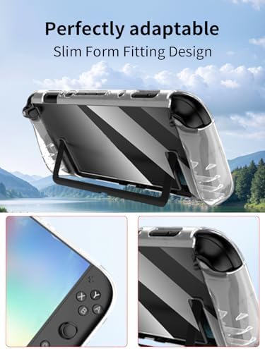 Case for Nintendo Switch 2 Handheld Gaming Console,BOVUGAC High Transparency Soft TPU Shockproof with Stand-Clear - Image 4