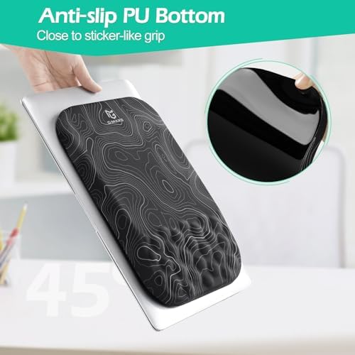 Gimars Upgrade Ergonomic Mouse Pad Wrist Rest with Memory Foam Massage Bump, Enlarge [ 30% Larger Moving Space] Mouse Pad Wrist Support with Nonslip PU Base for Laptop, Computer, Gaming & Office - Image 7