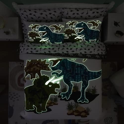 Twin Comforter Set for Boys - 5 Pieces Dinosaur Bedding Twin Bedding Sets - Image 2