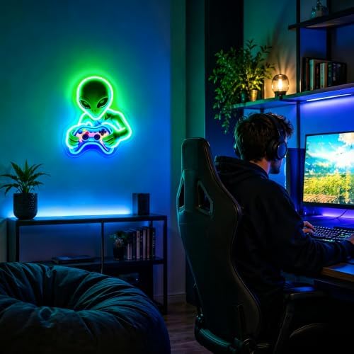 Neon Sign Alien Gaming Neon Sign for Wall Decor LED Sign Neon Light - Image 4