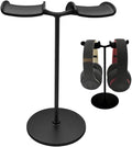 Dual Headphone Stand for Desk | Stable, Portable, Space Saving, Multi Headphone Holder, Home, Office, Desktop, Gaming Setup by HosannCentury