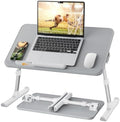 SAIJI Non-Slip Leather Lap Desk Laptop Bed Tray Table, Laptop Stand for Bed by SAIJI