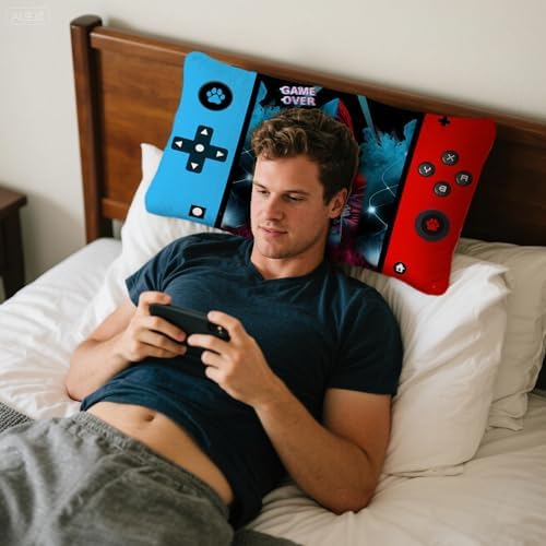 Gamer Gifts for Teen Boys, Gaming Boy Room Decor, Gaming Accessories for Teen Boy, Gamer Pillow Case Flannel Material，20x12 inches 1-Pack ((No Inserts) - Image 6