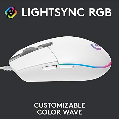 Logitech G335 Wired Gaming Headset + G203 Wired Gaming Mouse Bundle - White - Image 5