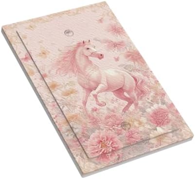 Decorative Light Switch Cover Plate Fantastical Pink Horse and Flowers 1 Gang No Device Single Blank Outlet Covers Wall Plate Switchplate Covers Dimmer Faceplate for Bedroom Decor - Image 3