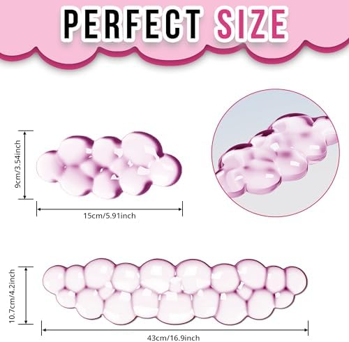 Cloud Wrist Rest Gel Set — Ergonomic Cloud Wrist Rest Keyboard and Mouse, Non-Slip Desk Accessories for Office and Home（Pink） - Image 2