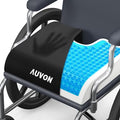 AUVON Gel Wheelchair Seat Cushion with Waterproof Cover for Pressure Sore & Ulcer, Ergonomic Chair Cushion with U-Cutout for Tailbone Pain, Back Pain Relief, Memory Foam Wheelchair Cushion, Anti-Slip | Ergonomic Chair Cushion with U-Cutout for Tailbone... by AUVON
