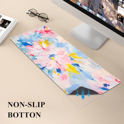 Gaming Desk Mat with Keyboard Wrist Rest Set, 4 in 1 Mouse Pad Set | Large Mouse Pad & Cloud Keyboard Wrist Rest& Mouse Wrist Rest&Coaster, Comfort and Support for Typing and Gaming - Image 6
