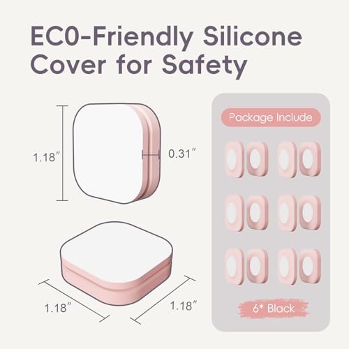 Magnetic Remote Control Holder Wall Mount for TV Fan 6 Pack Pink - Image 3