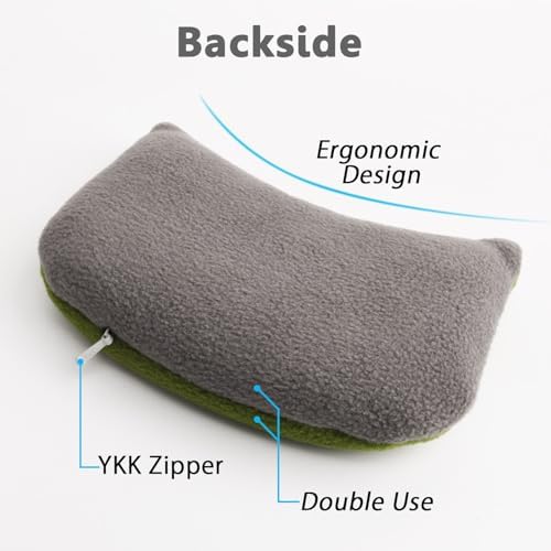 Large Mouse Wrist Rest Bean Bag, Ergonomic Mouse Support Pad Filled Ergo Beads for Computer, Laptop, PC Gaming (Green) - Image 2