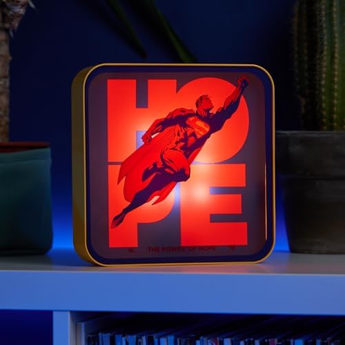 Numskull Official Superman 2025 Acrylic Logo Desk Lamp Wall Light for Bedroom, Office, Home, Study, Work - for Fans of Collectible DC Comics Merchandise - Image 4