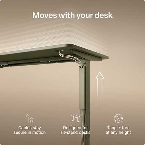 Desktronic Magnetic Cable Management Tray — No Drill Under Desk Cord Organizer, Holds 10 Cables, Reinforced Steel Cable Holder for Home Office, Gaming Setup & Sit-Stand Desks - Image 6