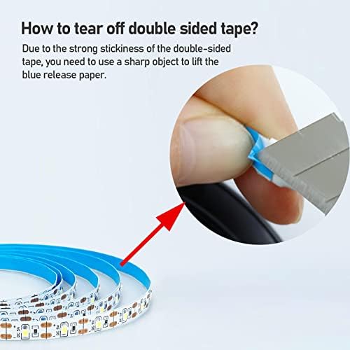 5V USB Blue 460-465nm LED Strip USB Powered 13.12ft/4M(2pcs x 6.6ft) - Image 5