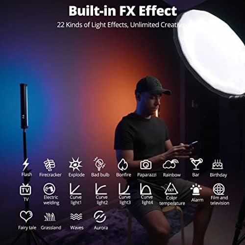 AMBITFUL 2 Pack A2 RGB Tube Light for Photography Video Full-Color - Image 3