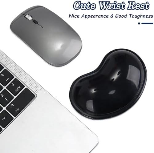 Gel Keyboard & Mouse Wrist Rest Set - Keyboard Wrist Rest Pad & Mouse Support for Office Gaming Pad Computer Laptop Ergonomic Comfortable Pain Relief- Pad Set (Mouse Support Set) - Image 3