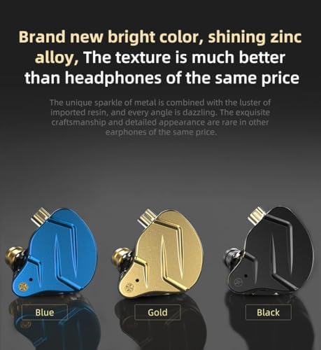 CCA KZ ZSN Pro X Dual Driver in Ear Monitor Headphones 1BA 1DD Wired Earphone HiFi Sport Gaming Earbuds Clarity Sound & Deep Bass IEM for Gamers Musician Singer Audiophile - Image 5