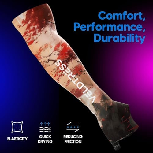 Gaming Arm Sleeve for PC Gamers - Breathable Wrist & Forearm Support, Ideal for FPS Aiming, Koi & Sakura Designs - Image 2