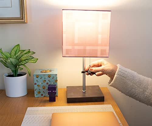 Minecraft Nether Portal Desk Lamp with Ender Dragon Pull | Nightstand Table Lamp with LED Mood Light for Bedroom, Desk, Living Room, Playroom | Home Decor Kids Room Essentials | Video Game Gifts - Image 5