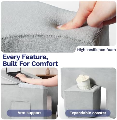 Lap Desk Pillow for Laptop, Foldable Ergonomic Reading Pillow for Gaming - Image 6