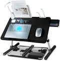 iXTRA Adjustable Laptop Lap Desk with Cooling Fan USB Light for Adults 56x32cm,Black by IXTRA