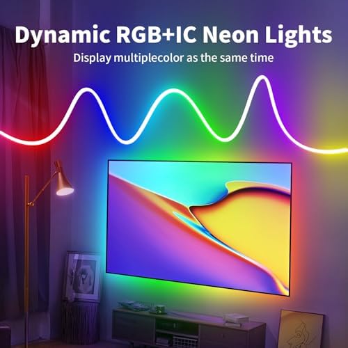 iNextStation 32.8FT Smart IC Neon LED Strip Lights RGB USB LED Rope Lights - Image 4