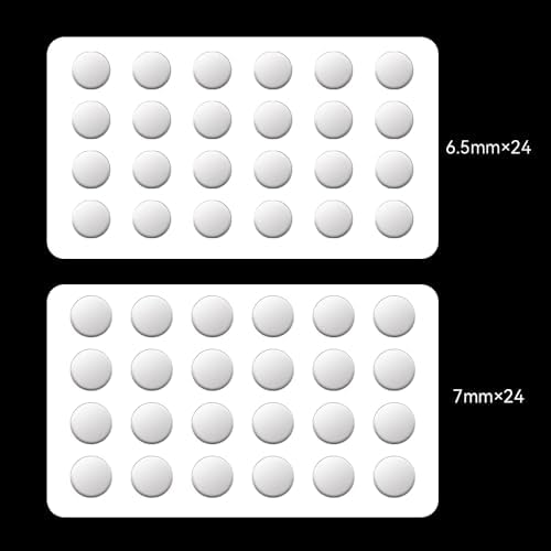 HOTLINEGAMES 3.0 Plus 48 Dot Mouse Skates Feet, 6.5mm, 7mm, Universal Any Mousepad, Curved Edges, Super Smooth Glide, Low Noise - Image 2