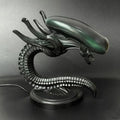 7" Alien Xenomorph Desk Lamp, Handmade Resin Sci-Fi Monster Night Light, USB Powered Ambient Table Lamp for Gaming Desk, Bedroom & Home Decor, Unique Gift for Fans(B) by QGHZA
