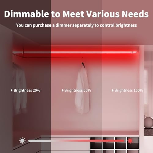 iNextStation Red LED Light Strip 16.4FT Neon Rope Lights (with DC12V Plug) - Image 3