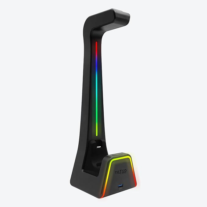 Tilted Nation 3 in 1 Gaming Headset and Controller Stand for PS5 and Xbox Series X Charging Station - Game Controller Holder and Headphone Stand for Desk with PlayStation and Xbox Magnetic Charger - Image 8